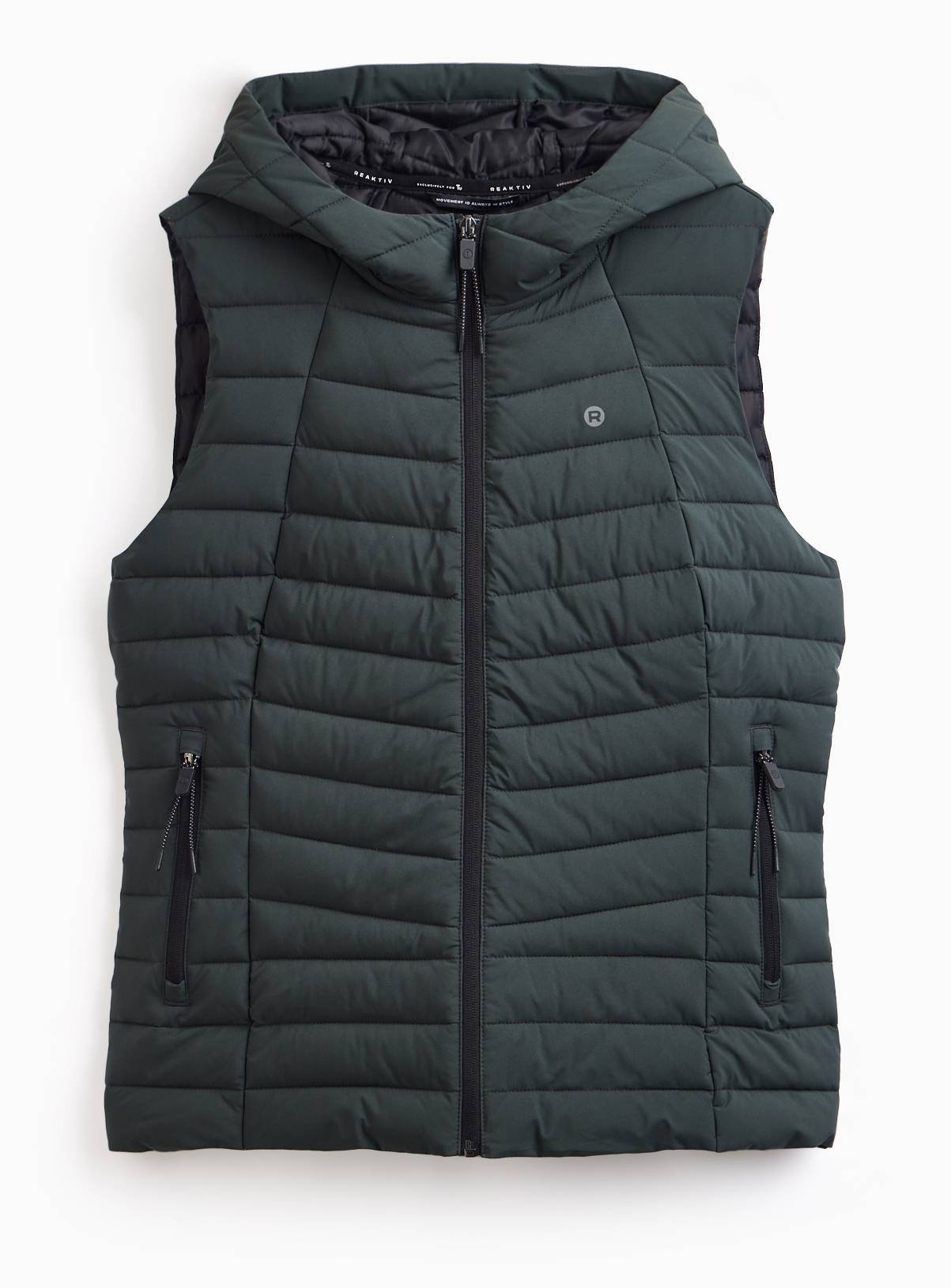 REAKTIV Khaki Hooded Gilet M - Image 3